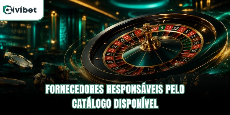 Fornecedores responsáveis pelo catálogo disponível