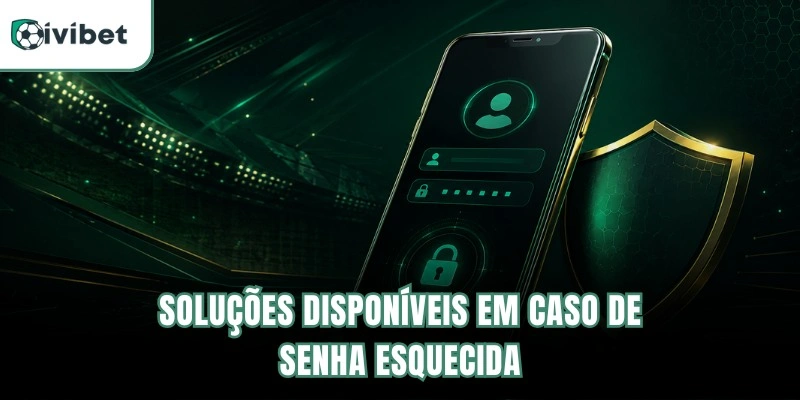 Soluções disponíveis em caso de senha esquecida