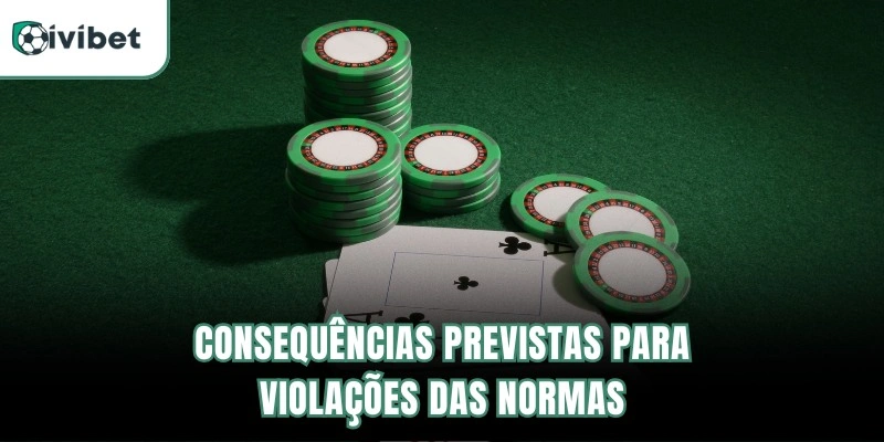 Consequências previstas para violações das normas